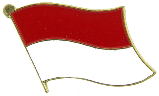 INTERNATIONAL, INDONESIA Flag - Original Artwork, Expertly Designed PIN - 1"