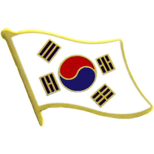INTERNATIONAL FLAG "KOREA" PIN - Officially Licensed Patriotic Korea Flag Logo Orignal Artwork Expertly Designed PIN, 1"