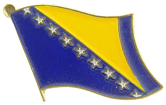 INTERNATIONAL, BOSNIA Flag - Original Artwork, Expertly Designed PIN - 1"
