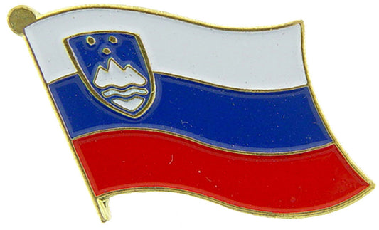 INTERNATIONAL, SLOVENIA Flag - Original Artwork, Expertly Designed PIN - 1"
